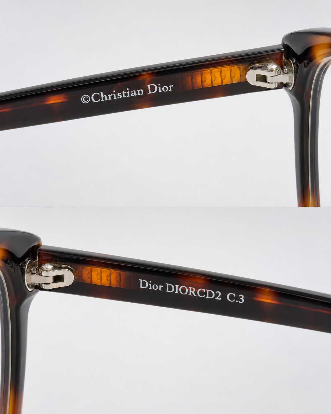 CD Tortoiseshell Square Eyeglasses