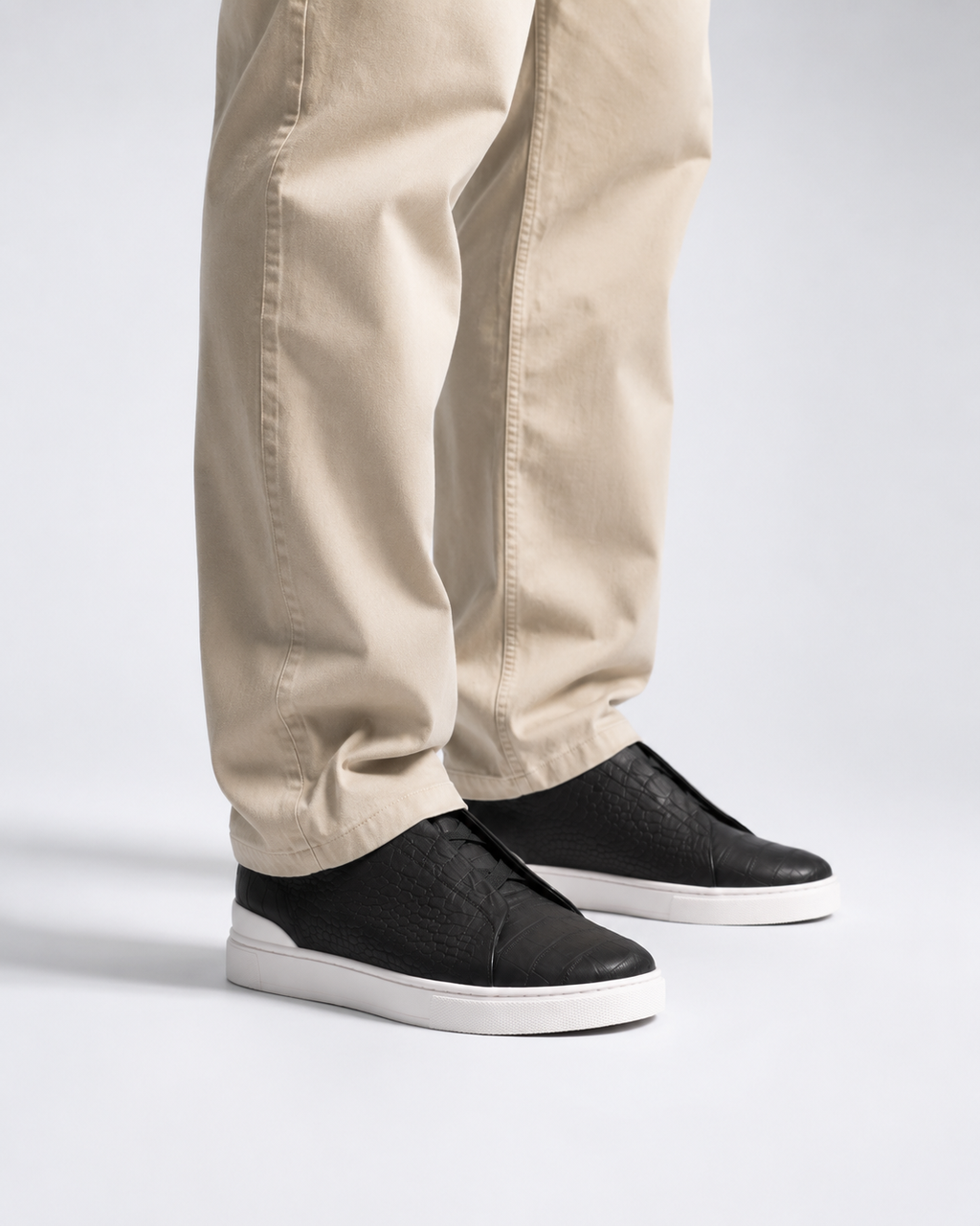 Men’s Black Croc-Effect Slip-On Sneakers - ChatGPT Image Jul 11, 2026, 05 43 39 PM (6)