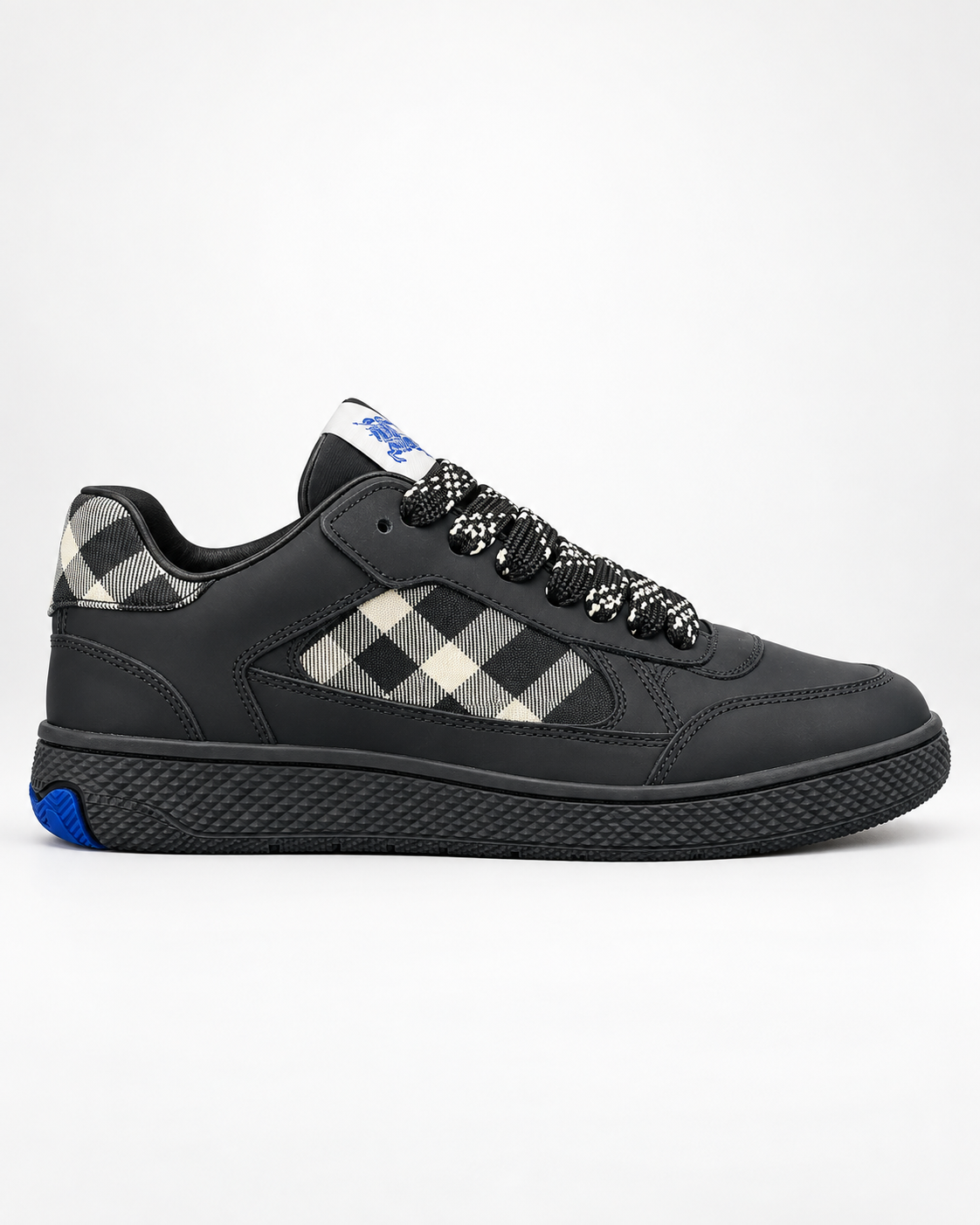 Men’s Black Check Low-Top Sneakers - Codex Image 22 Sept 2026, 14 20 22