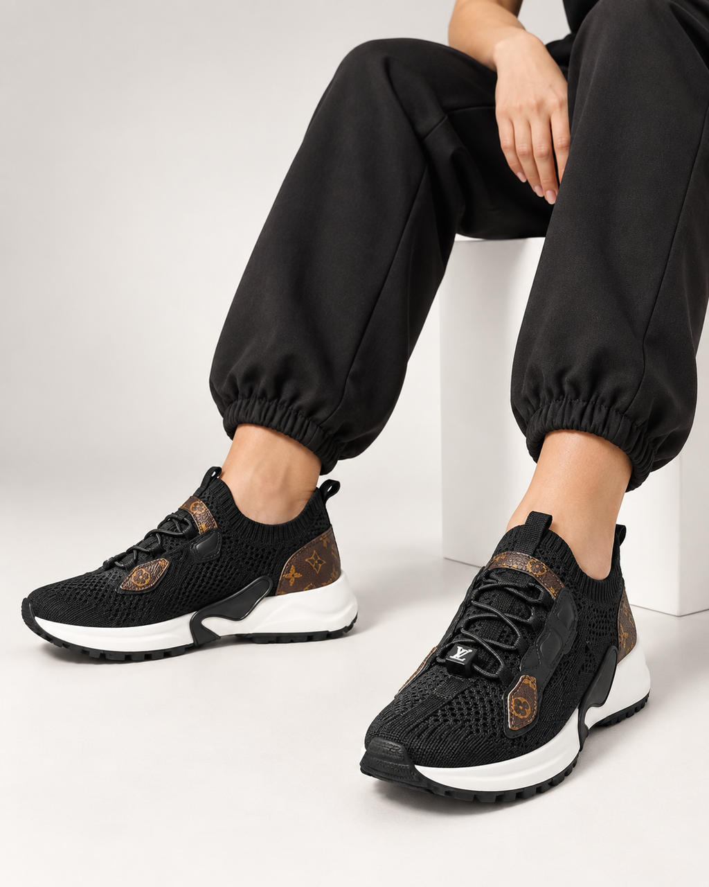 Women’s Black Knit Runner Sneakers - Codex Image 22 Sept 2026, 14 38 24