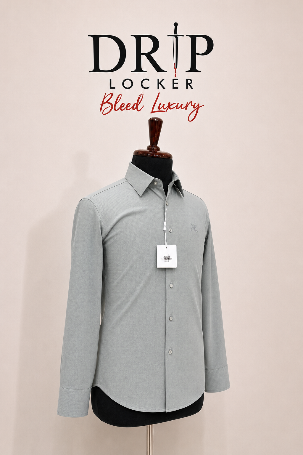 Men’s Sage Grey Textured Shirt - DDD27C44 151E 419D B60F 07DAFA9B3839