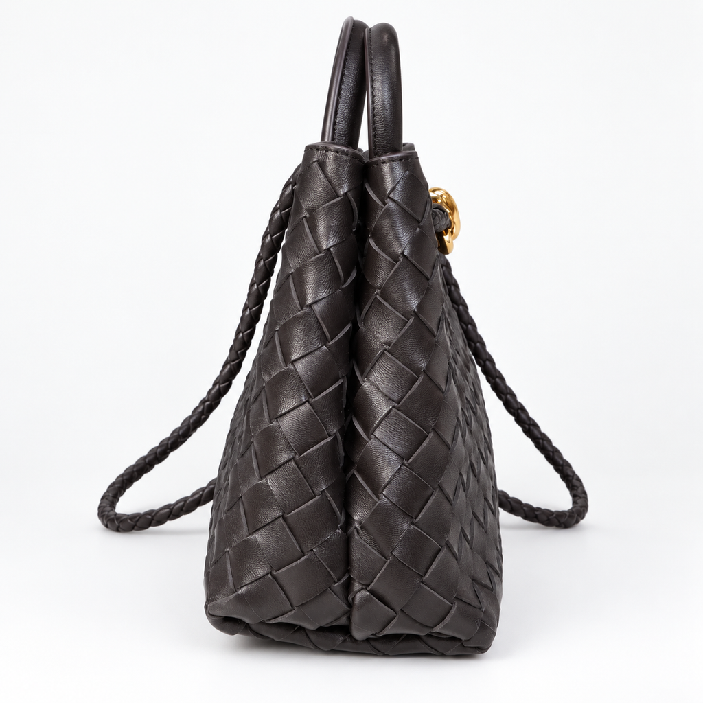 BV Black Woven Top-Handle Bag - product image 4