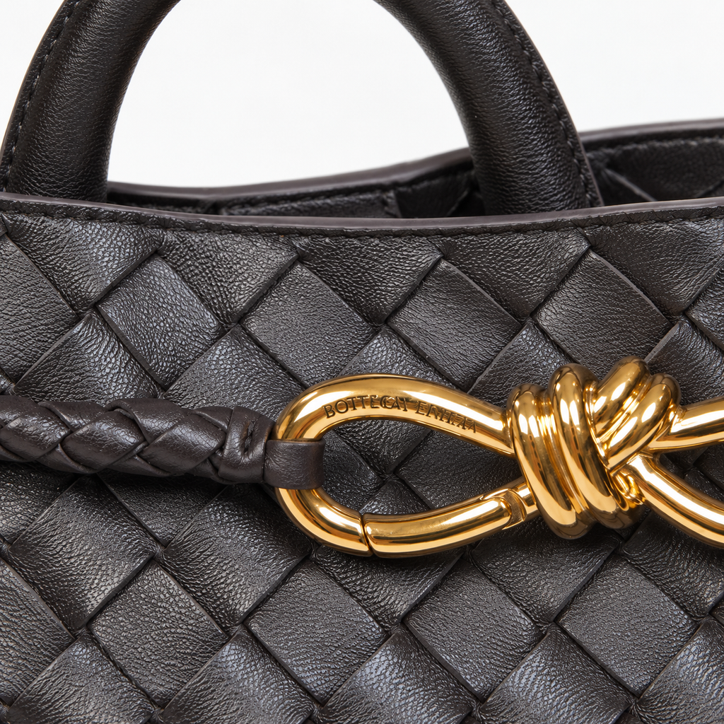 BV Black Woven Top-Handle Bag - product image 7