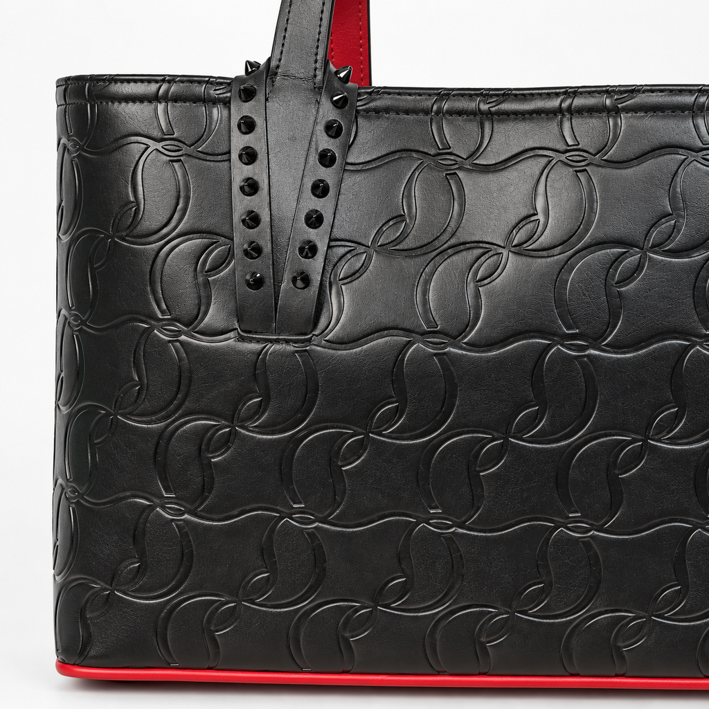 CL Black Embossed Studded Tote - product image 6
