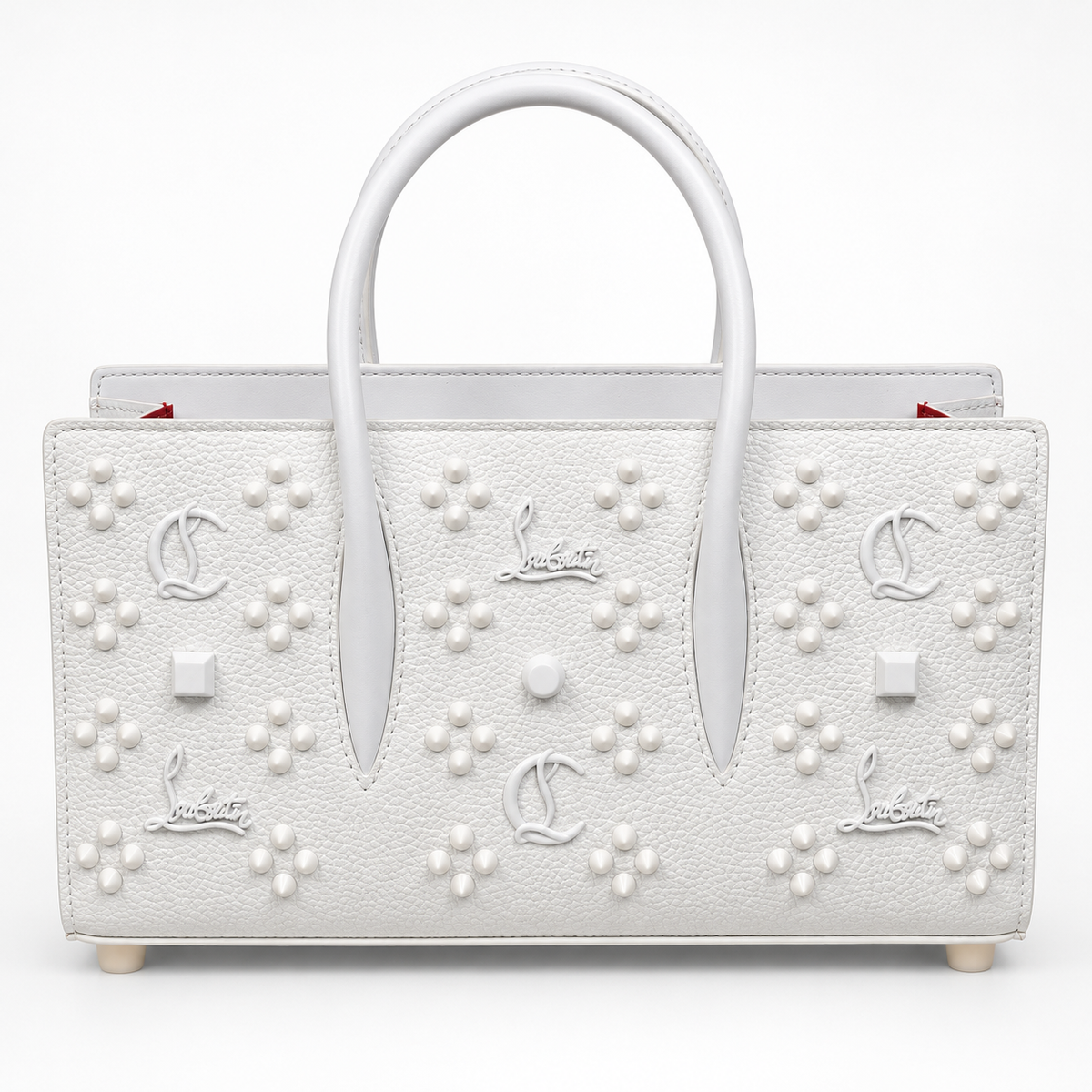 CL White Studded Top-Handle Bag - product image 2