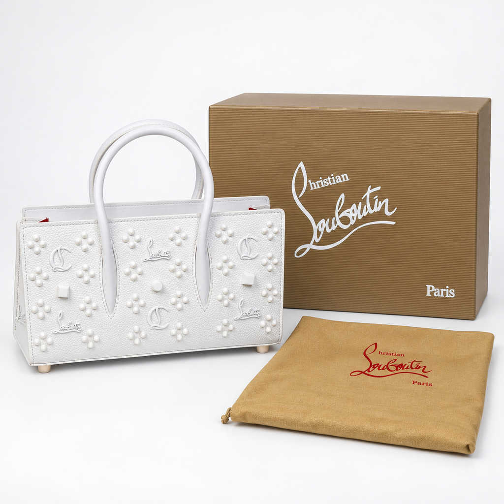 CL White Studded Top-Handle Bag - product image 3