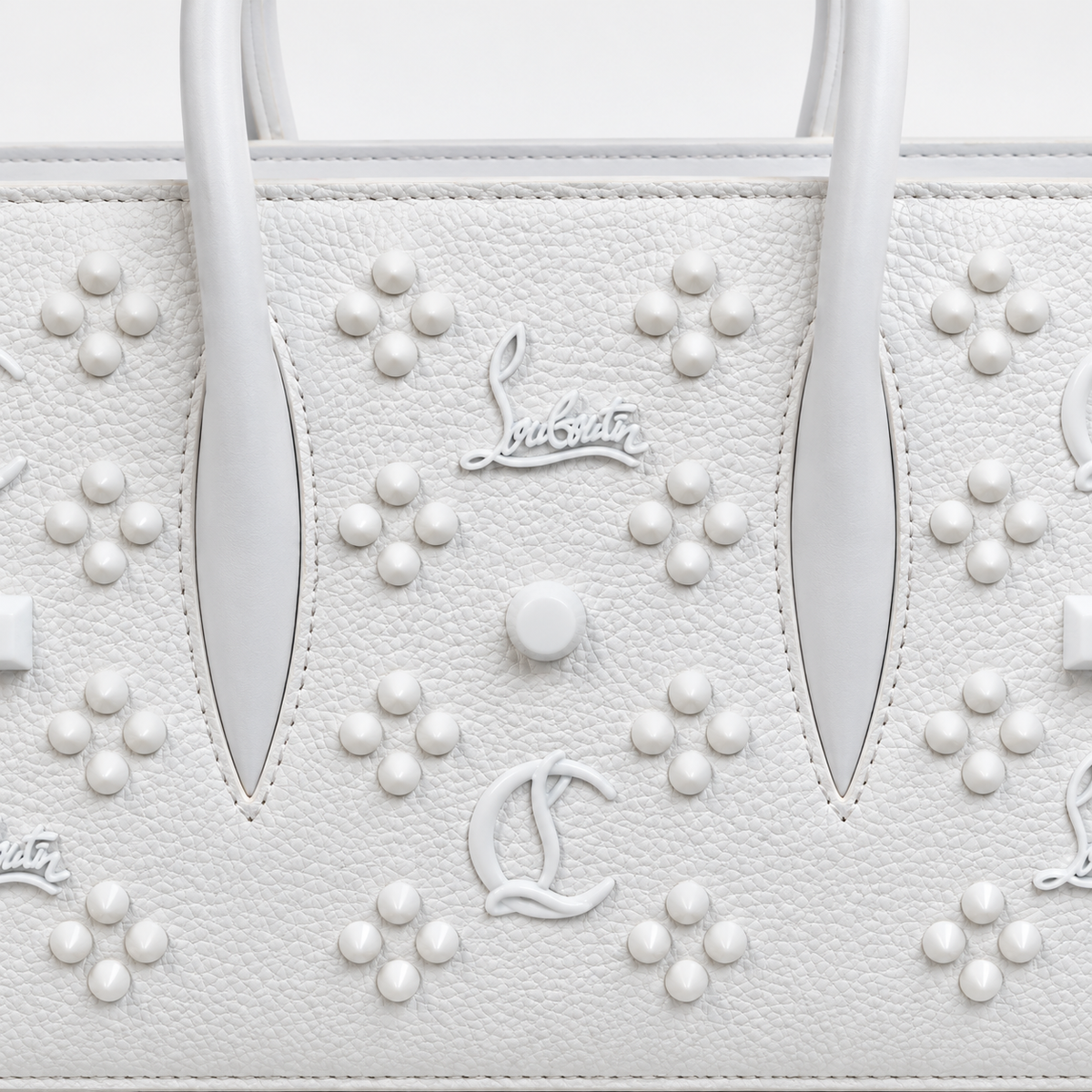 CL White Studded Top-Handle Bag - product image 6