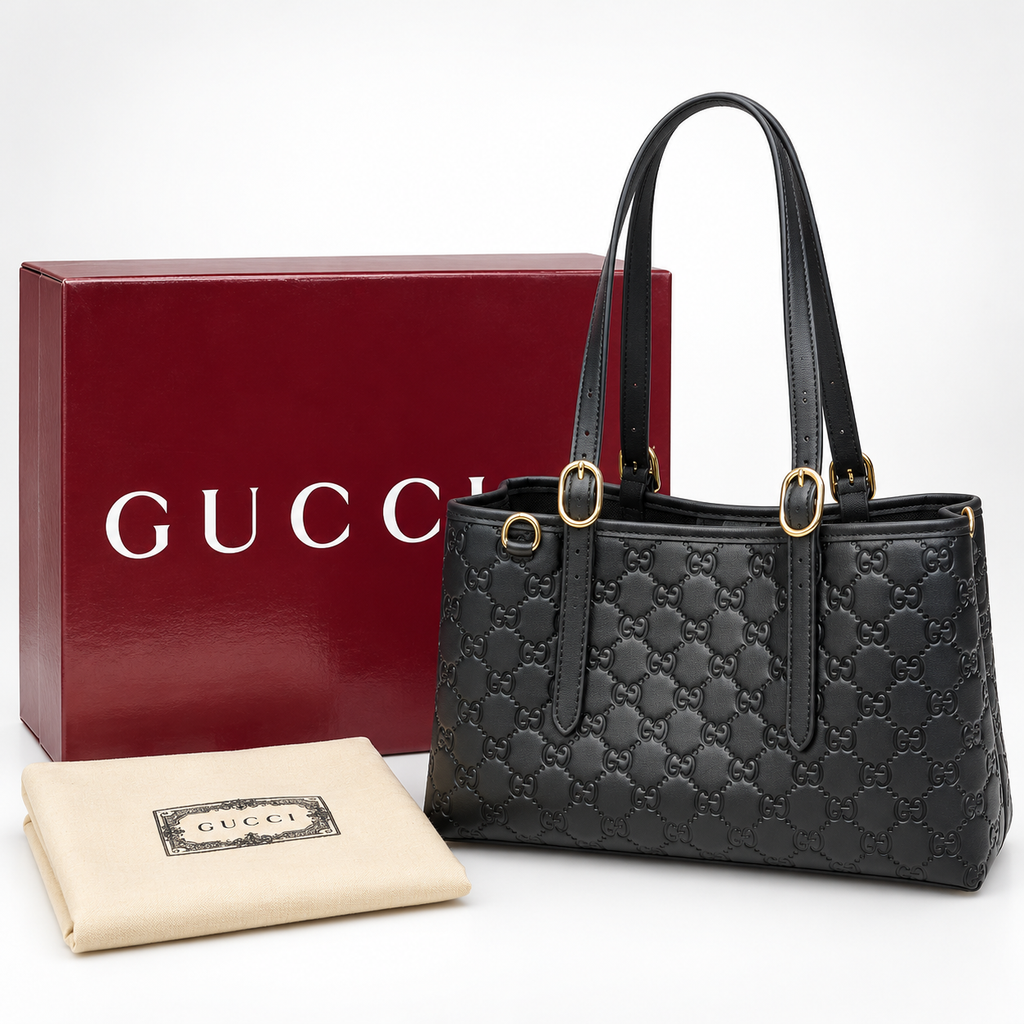 GG Black Monogram Tote Bag - product image 3