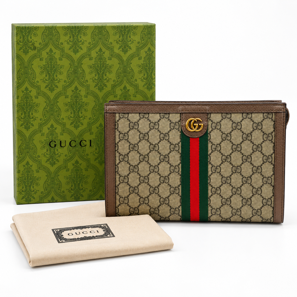 GG Beige Monogram Men�s Clutch - product image 3