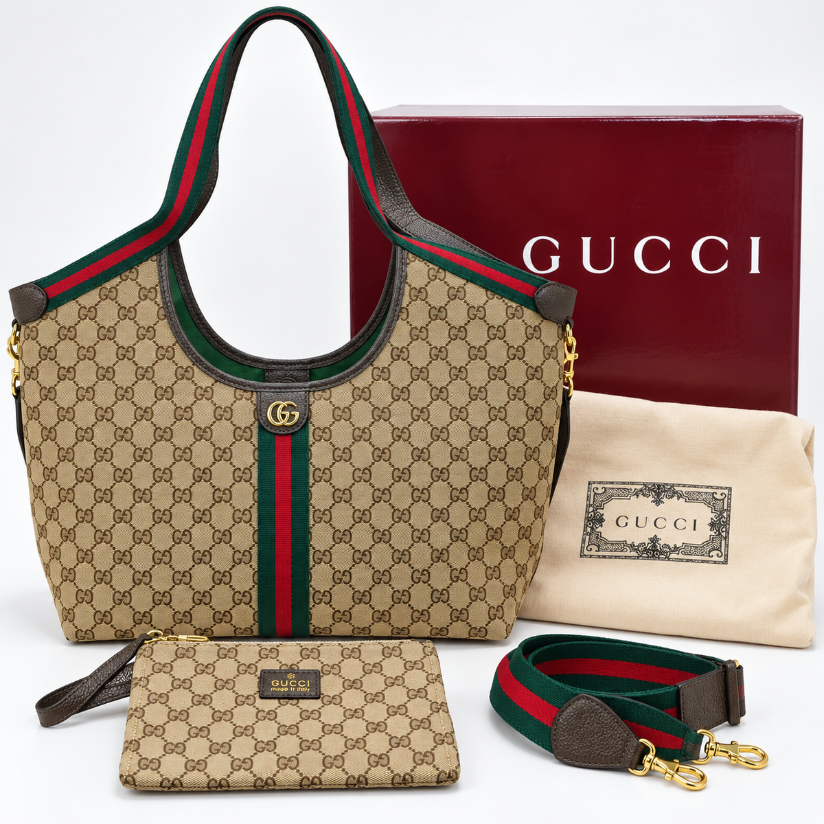 GG Beige Monogram Tote Bag - product image 3