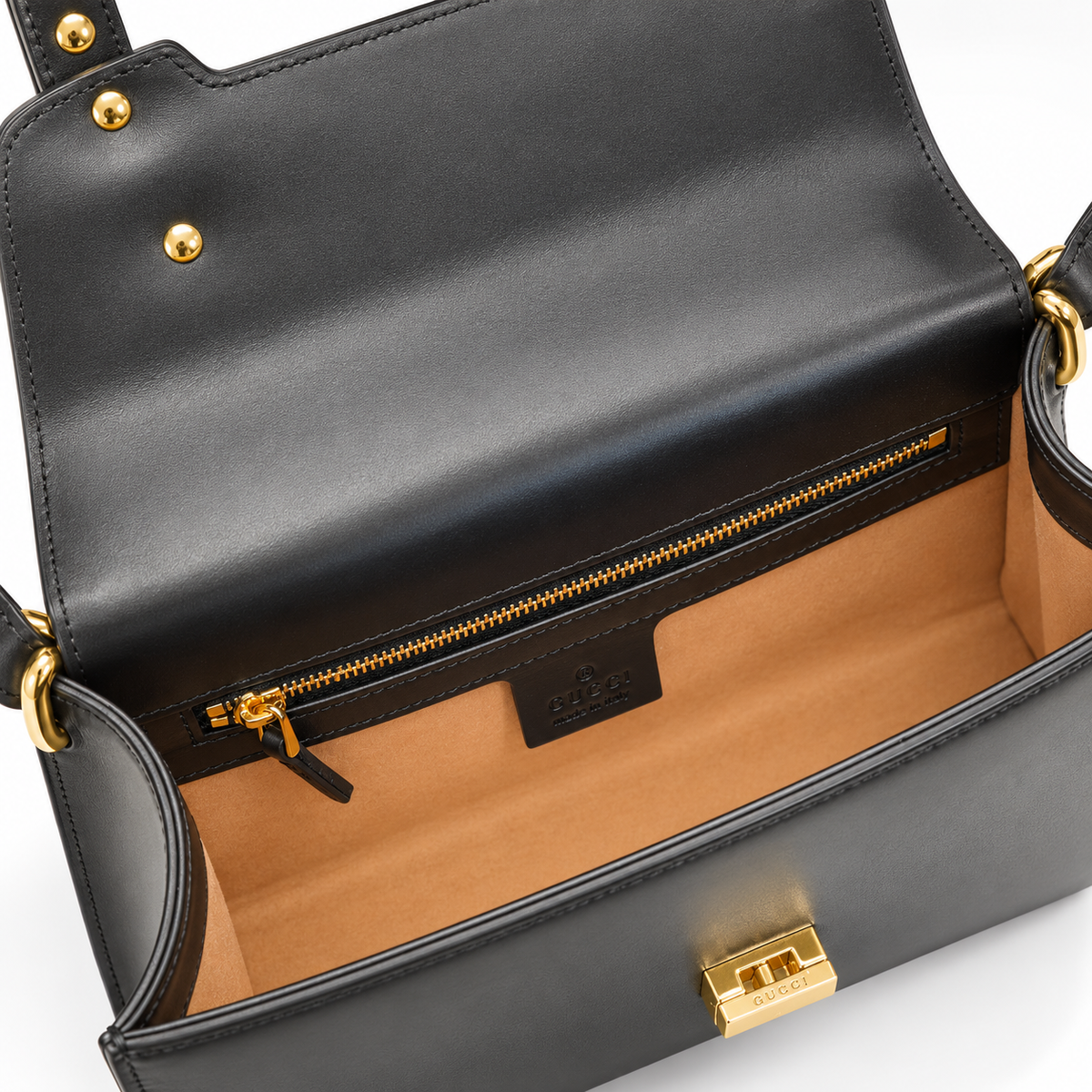 GG Black Web-Stripe Shoulder Bag - product image 5