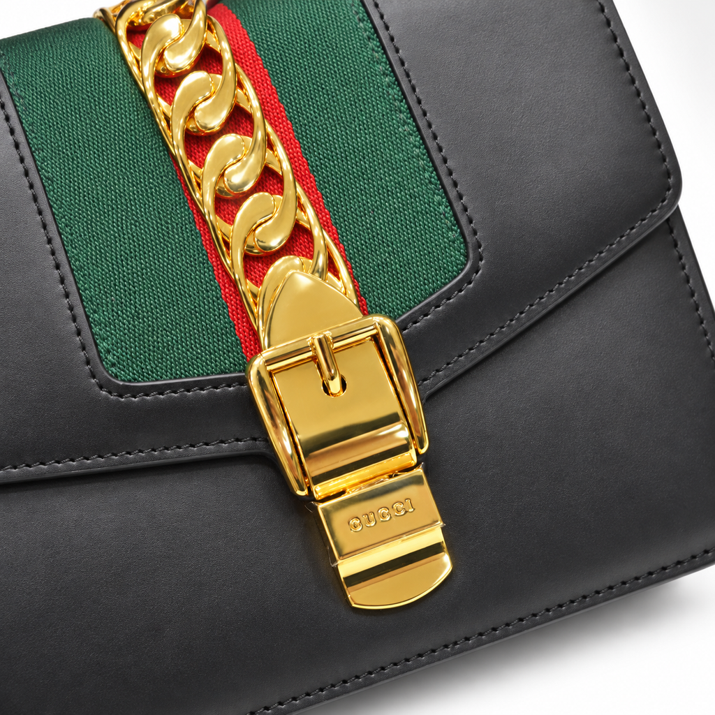 GG Black Web-Stripe Shoulder Bag - product image 6