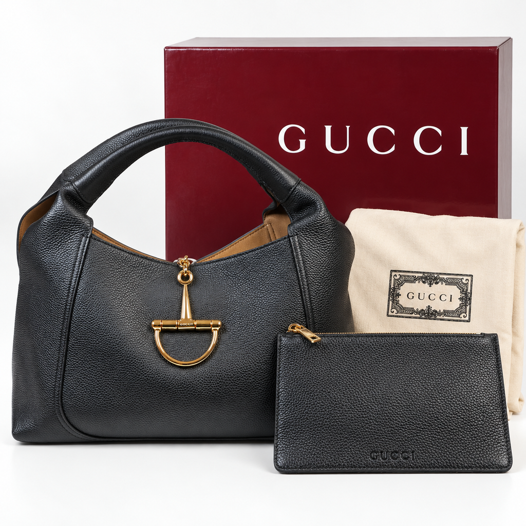 GG Black Textured Top-Handle Bag - product image 3
