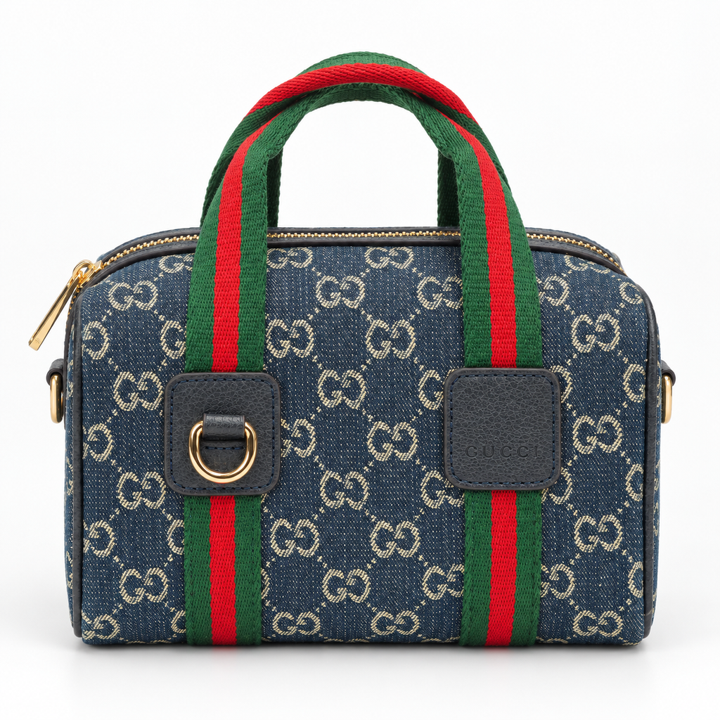 GG Blue Monogram Boston Bag - product image 2
