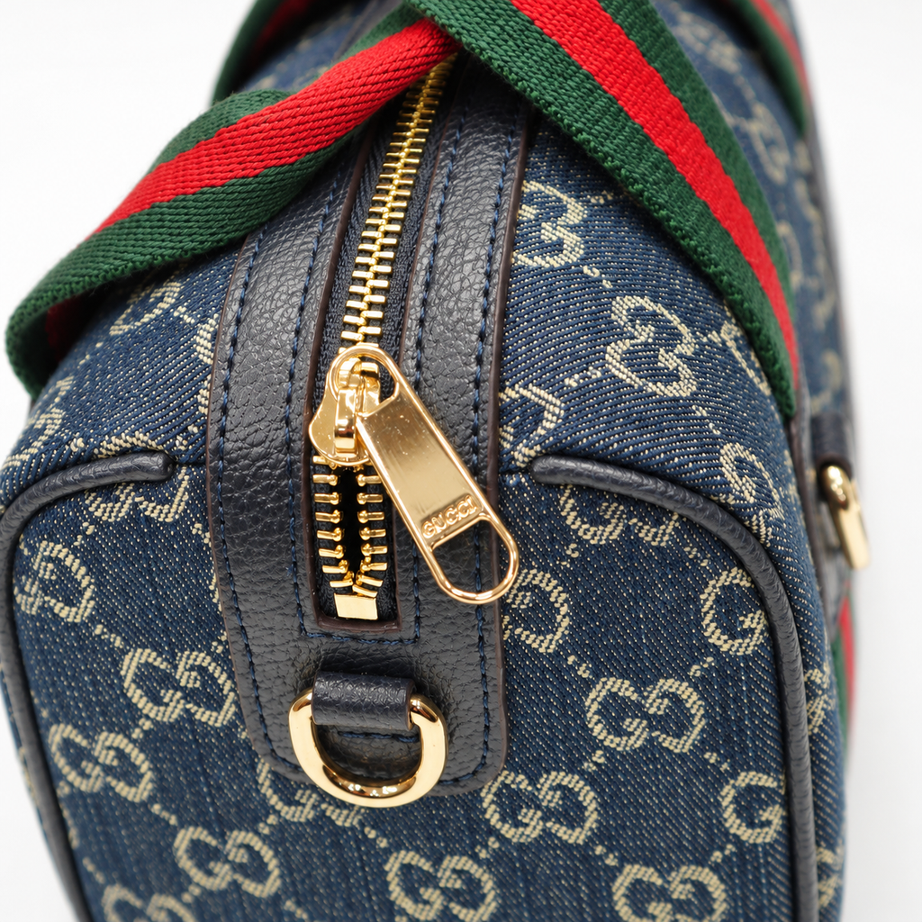 GG Blue Monogram Boston Bag - product image 6