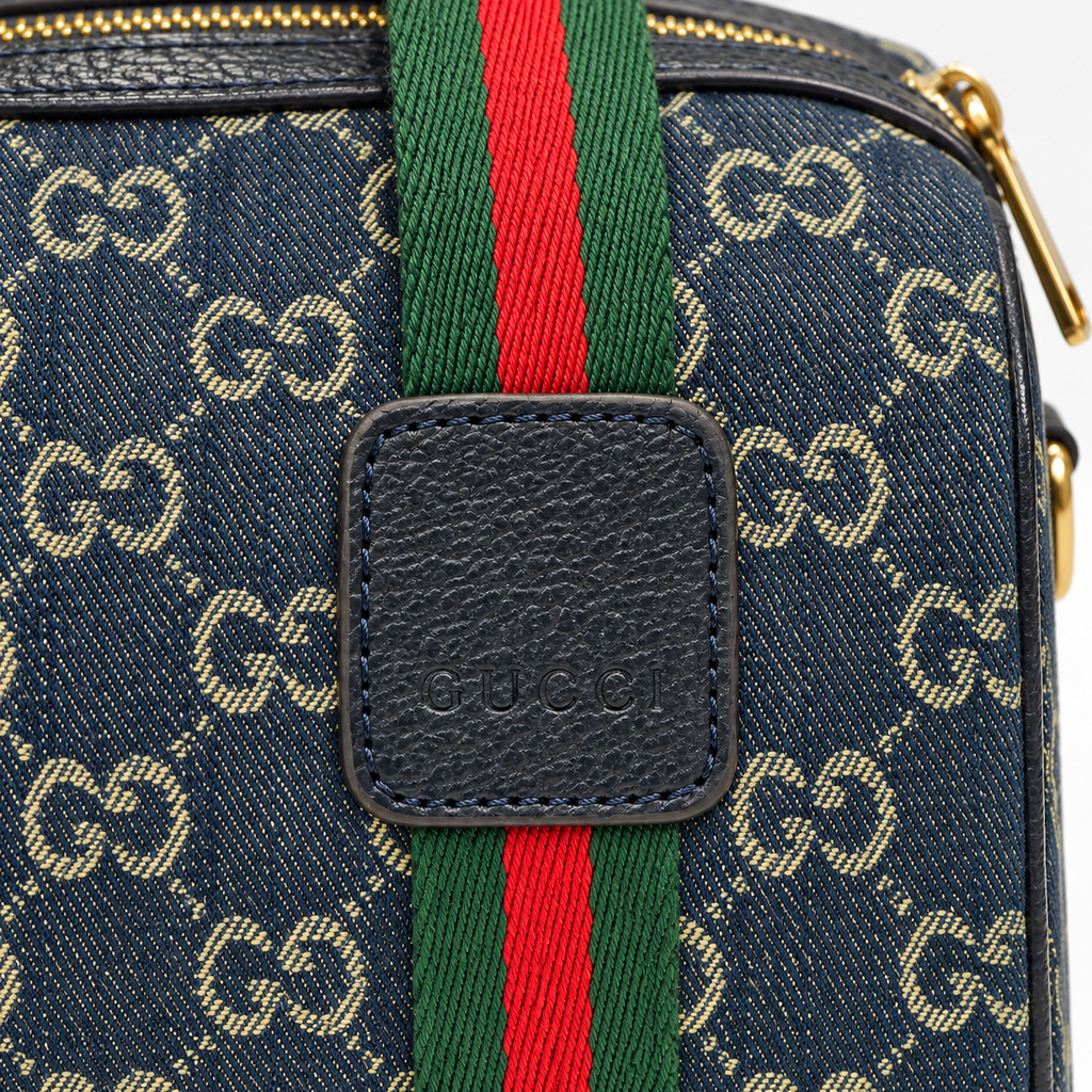 GG Blue Monogram Boston Bag - product image 7