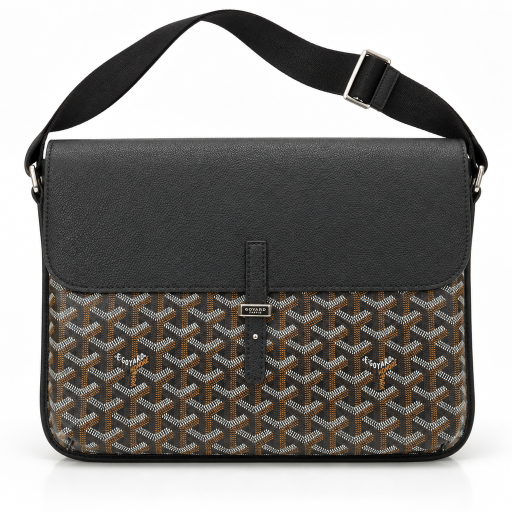 GY Black Monogram Men’s Messenger Bag - image 2