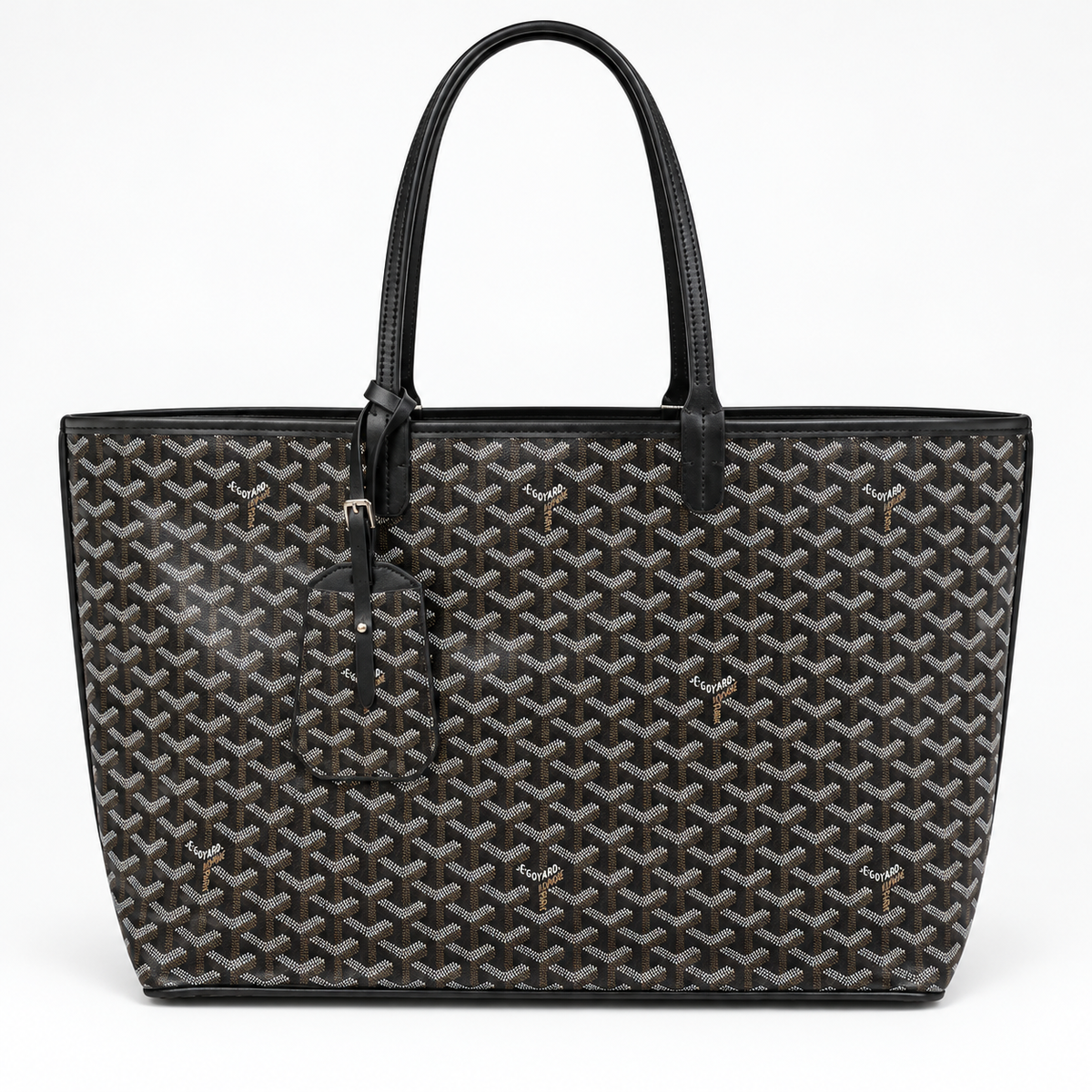 GY Black Monogram Tote Bag - image 2