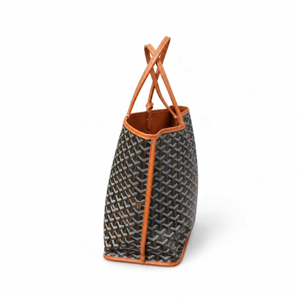GY Black & Tan Monogram Tote Bag - image 4
