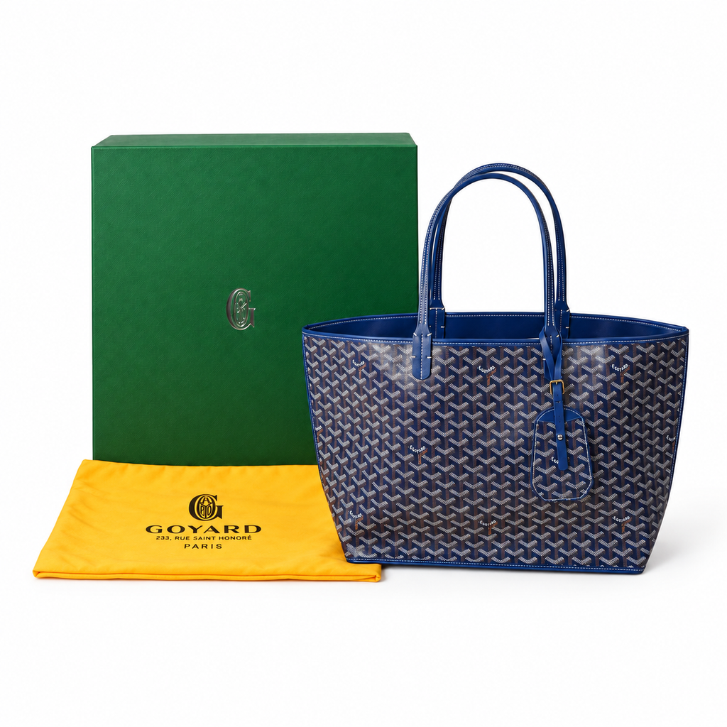 GY Blue Monogram Tote Bag - image 3