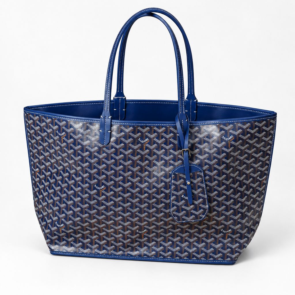 GY Blue Monogram Tote Bag - image 4