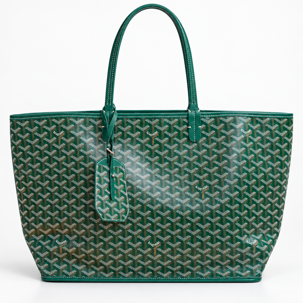 GY Green Monogram Tote Bag - image 2
