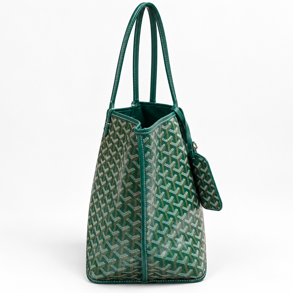 GY Green Monogram Tote Bag - image 4