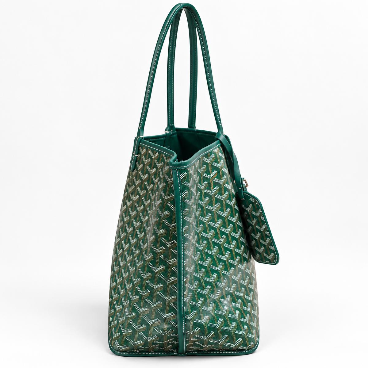 GY Green Monogram Tote Bag - image 4