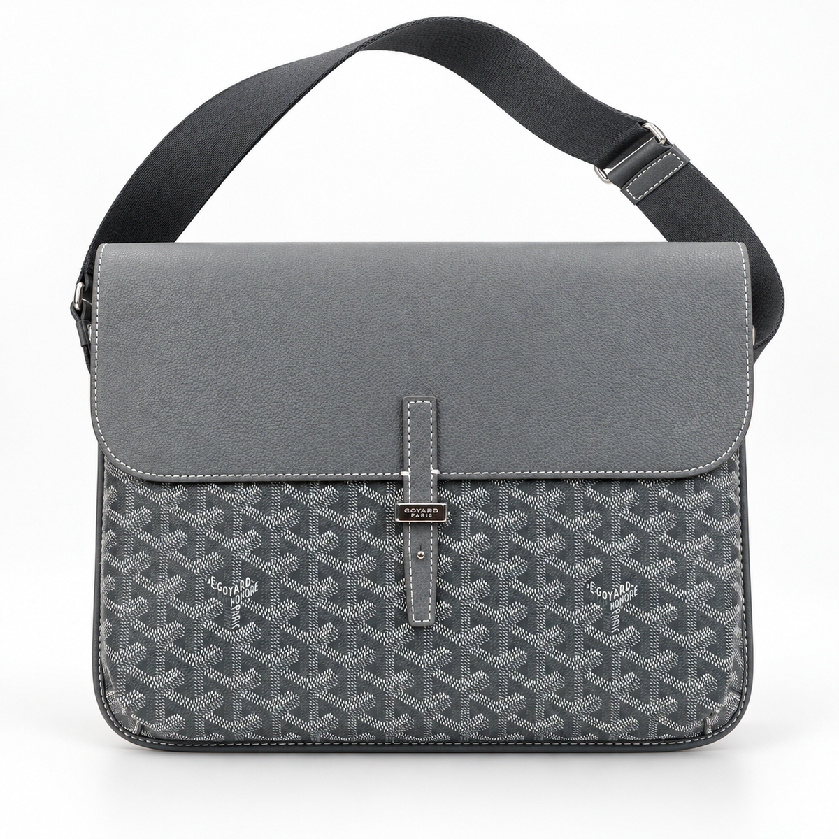 GY Grey Monogram Messenger Bag - image 2