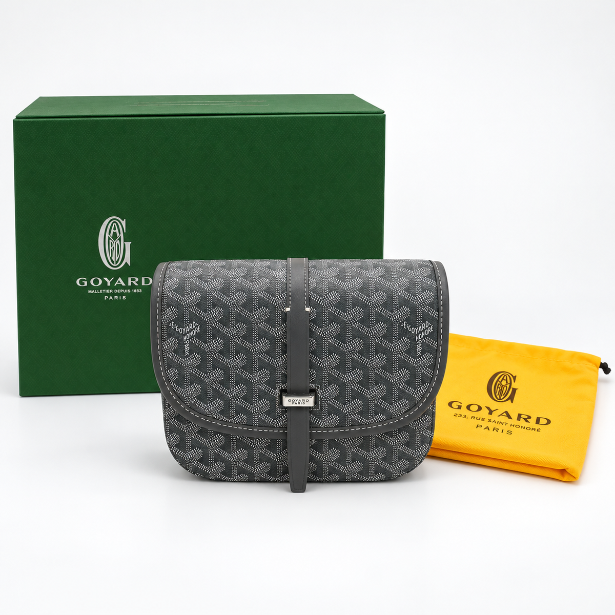 GY Grey Monogram Shoulder Bag - image 3