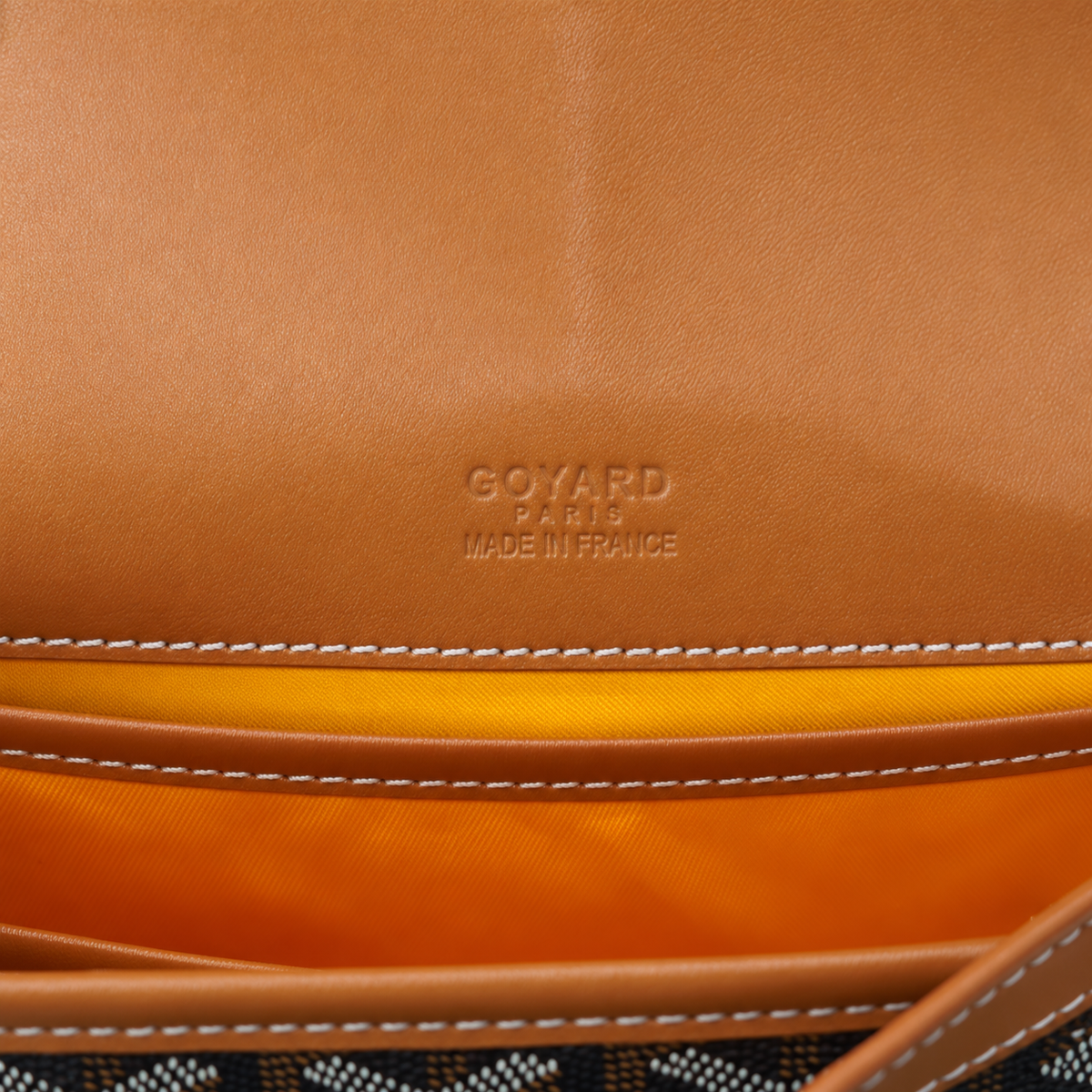 GY Tan & Black Monogram Shoulder Bag - image 5