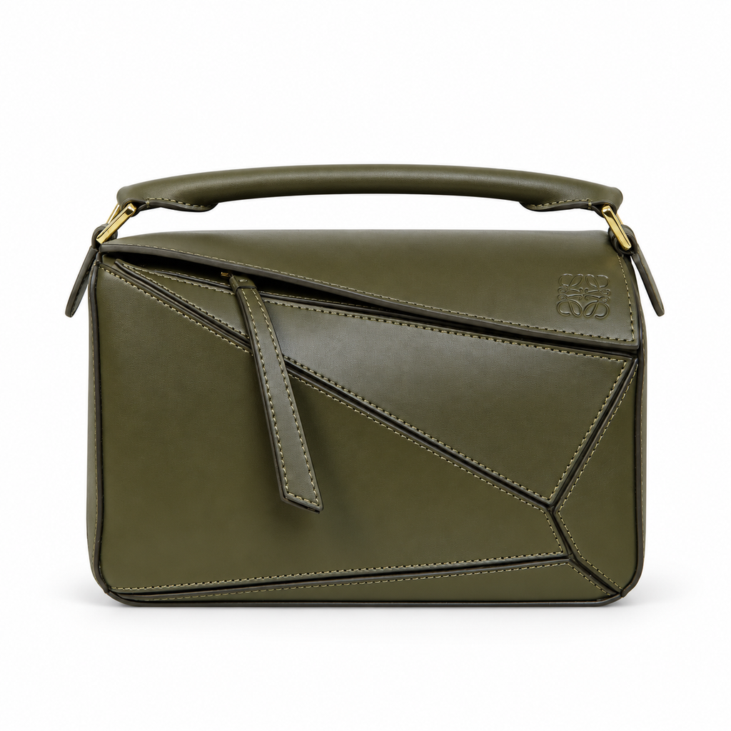 LOEWE Olive Geometric Top-Handle Bag - image 2