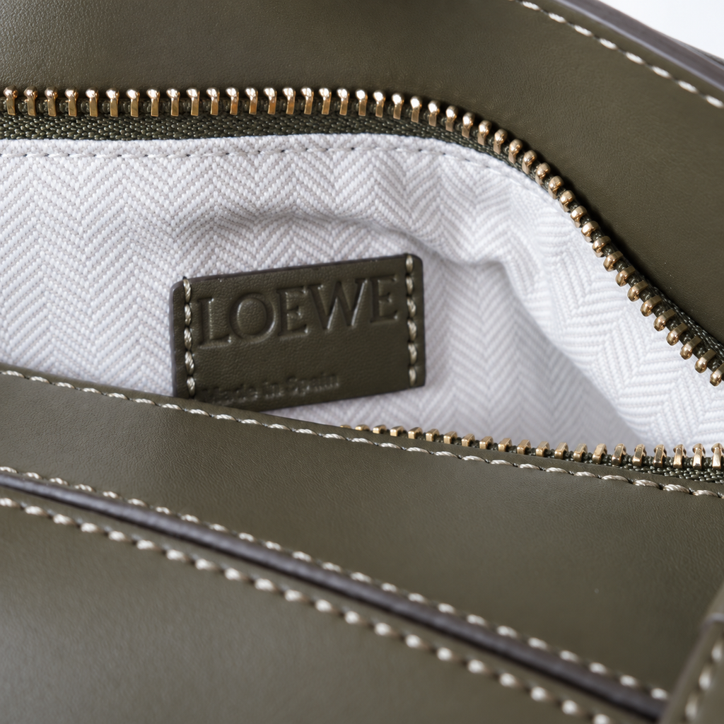 LOEWE Olive Geometric Top-Handle Bag - image 5