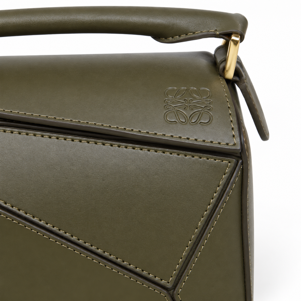 LOEWE Olive Geometric Top-Handle Bag - image 7