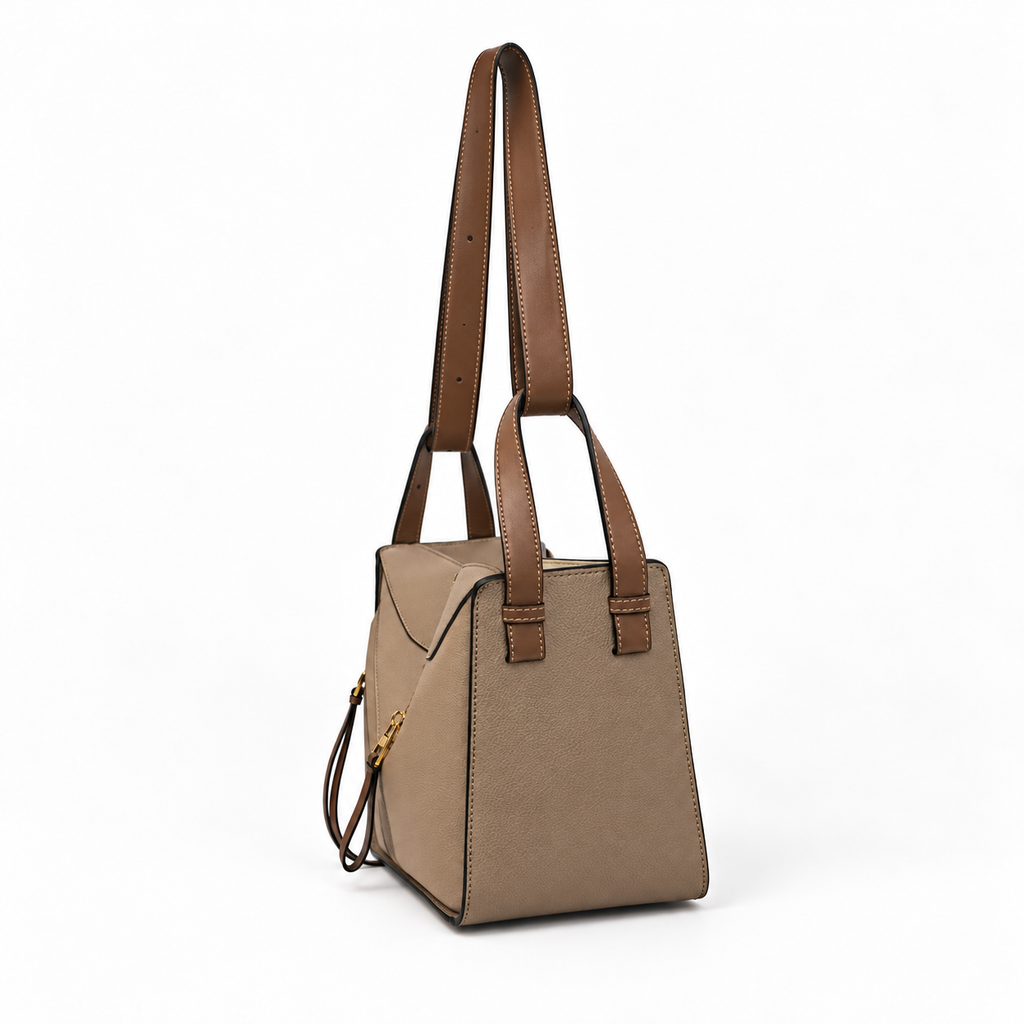 LOEWE Taupe Zip-Detail Handbag - image 4