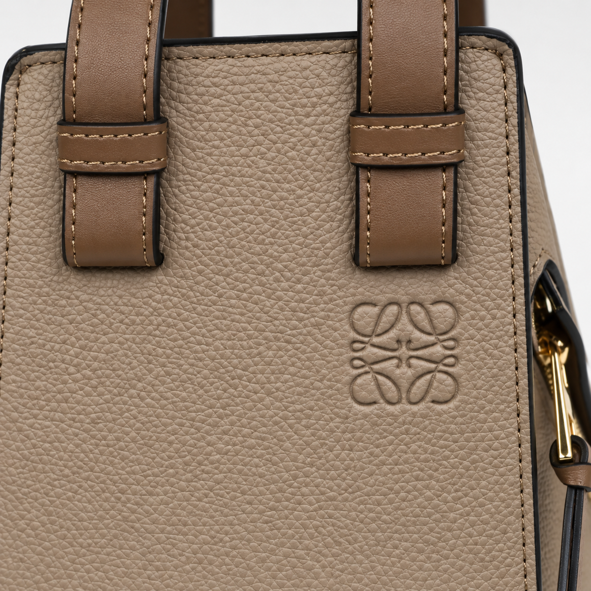 LOEWE Taupe Zip-Detail Handbag - image 7