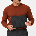 LV Black Monogram Men’s Clutch