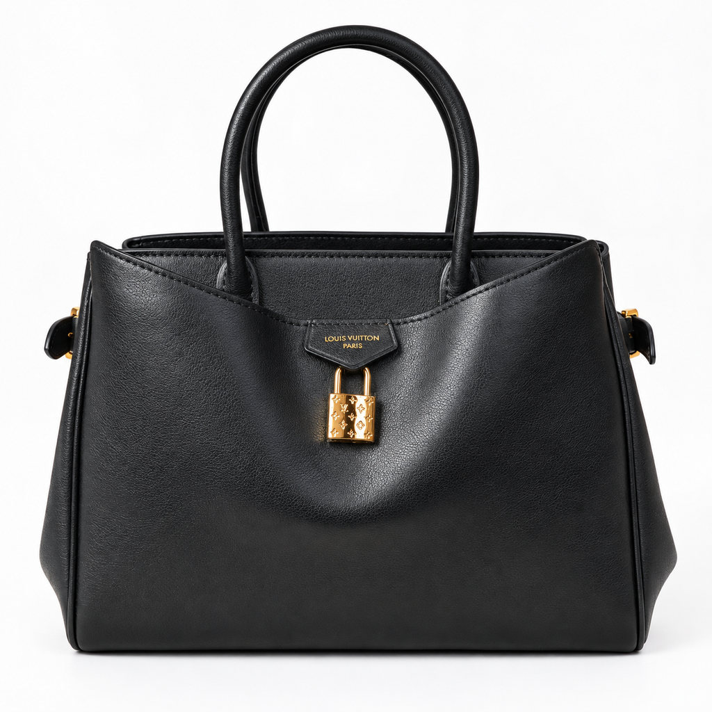LV Black Padlock Top-Handle Bag - image 2