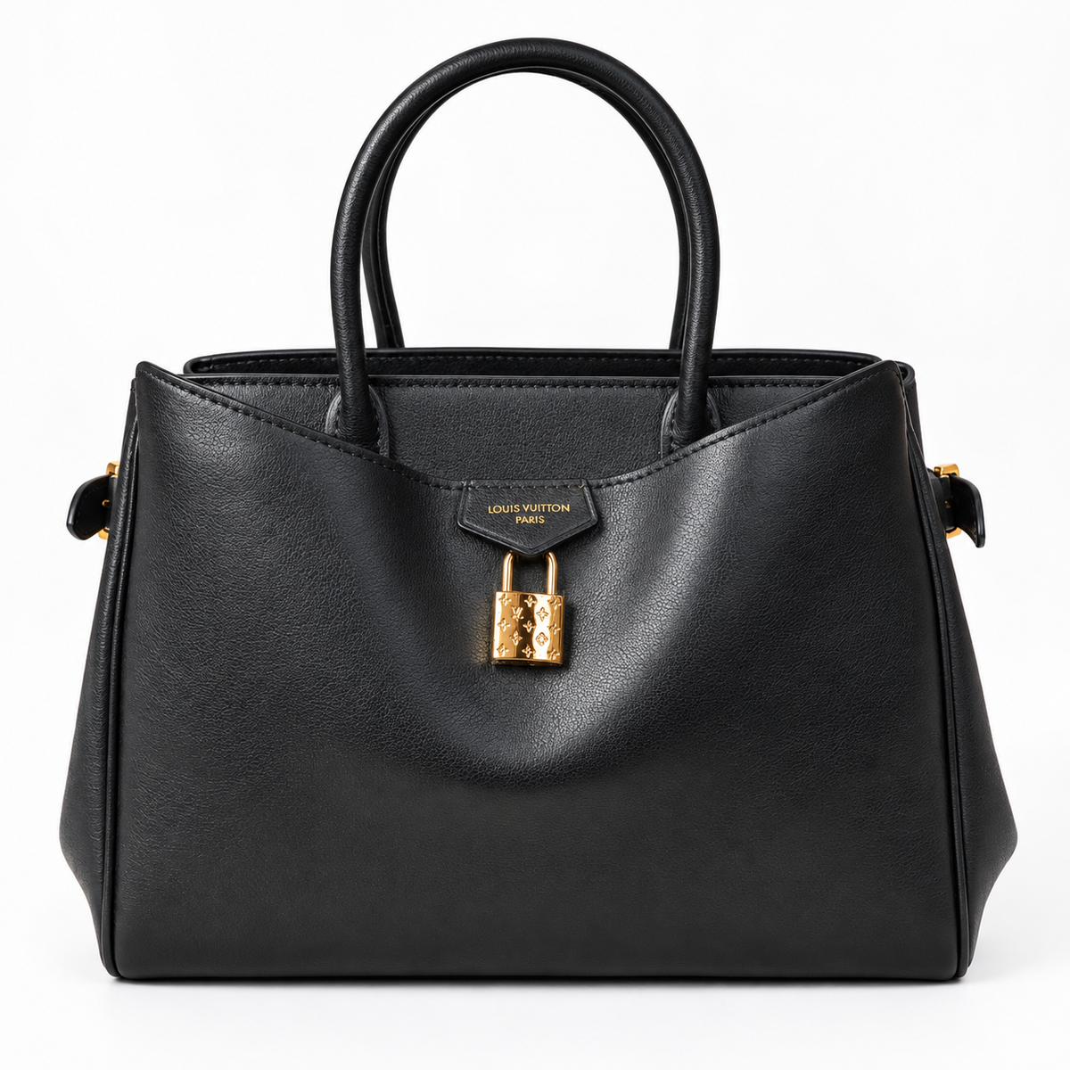 LV Black Padlock Top-Handle Bag - image 2