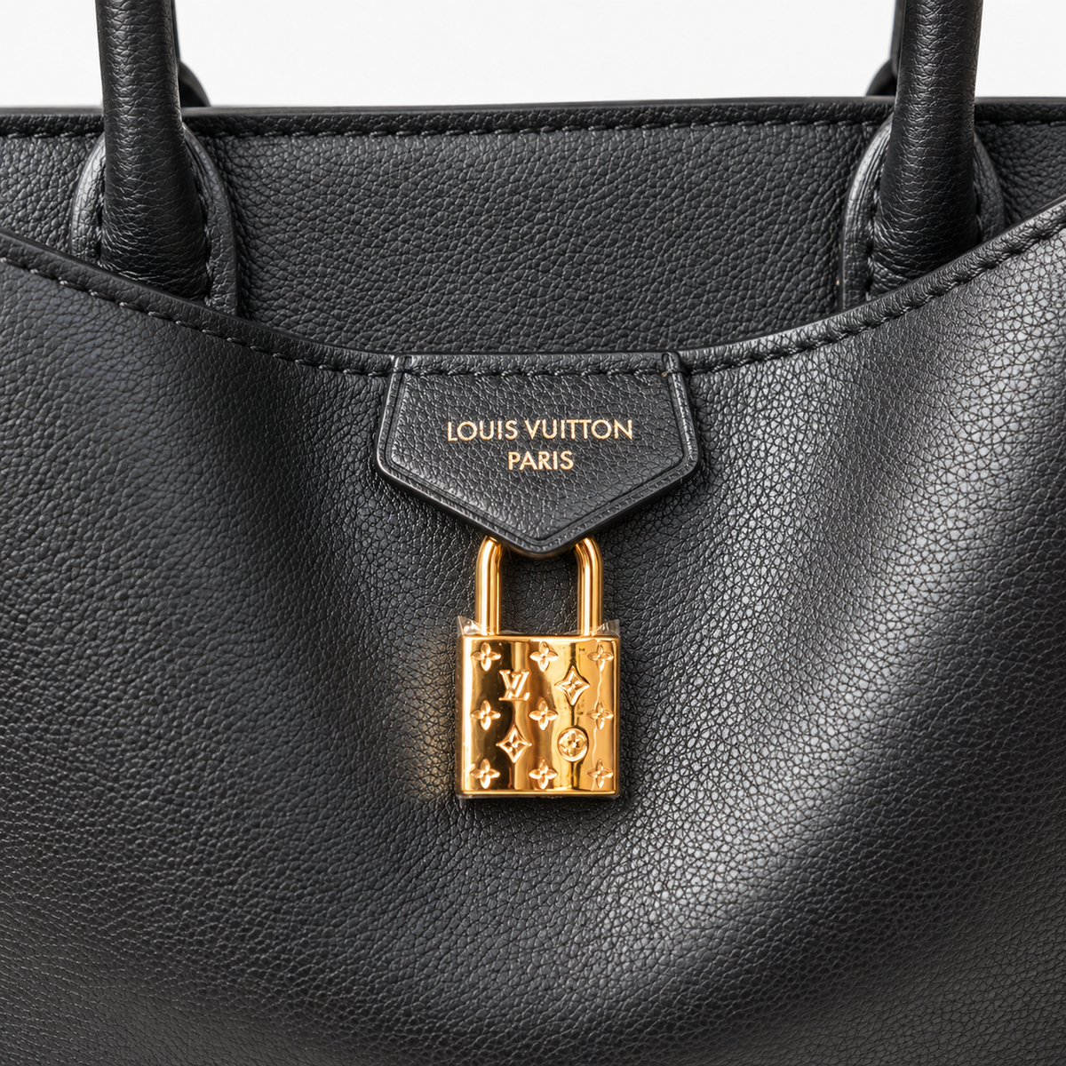 LV Black Padlock Top-Handle Bag - image 7