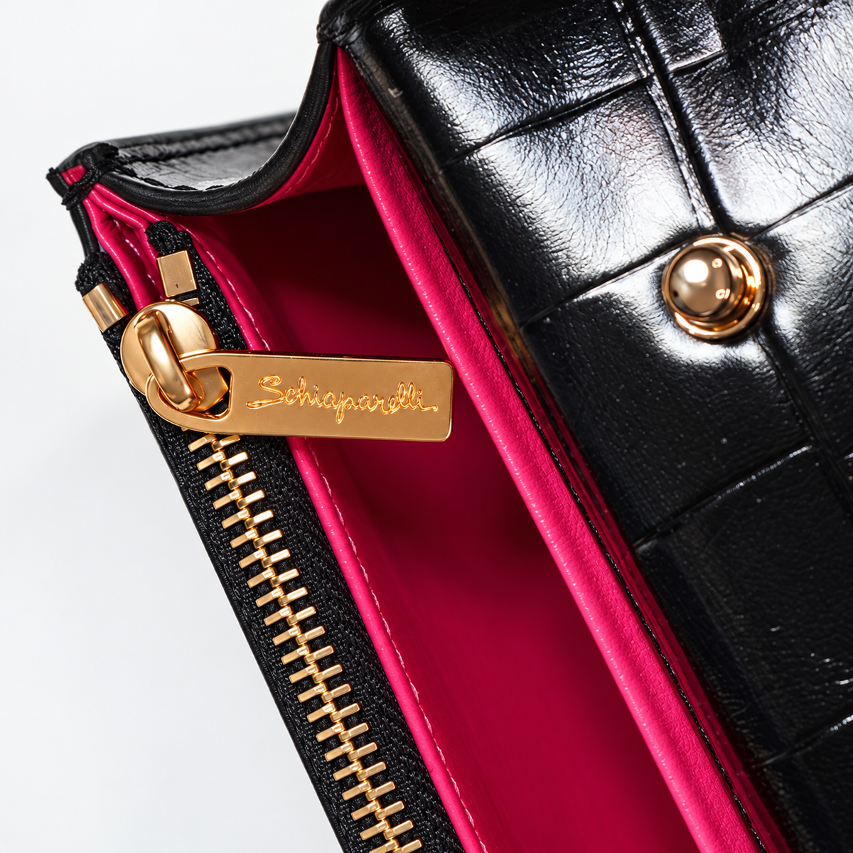 Schiaparelli Black Eye-Detail Clutch Bag - image 5