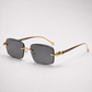 CR Royal Link Rimless Faceted Sunglasses