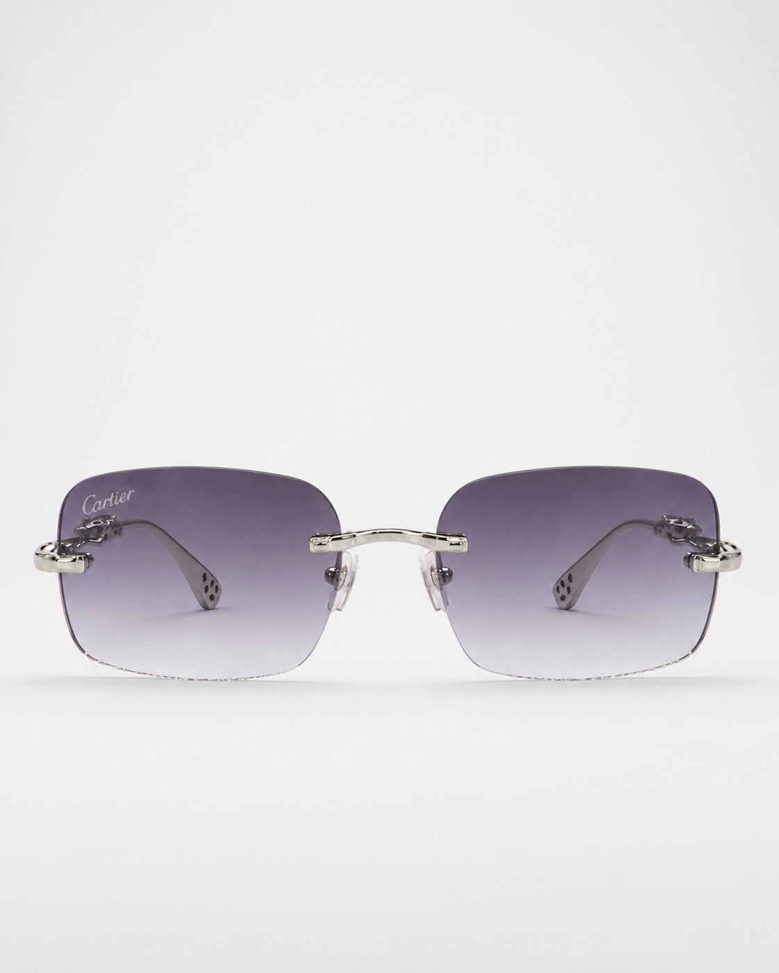 CR Silver Panther Purple Gradient Sunglasses