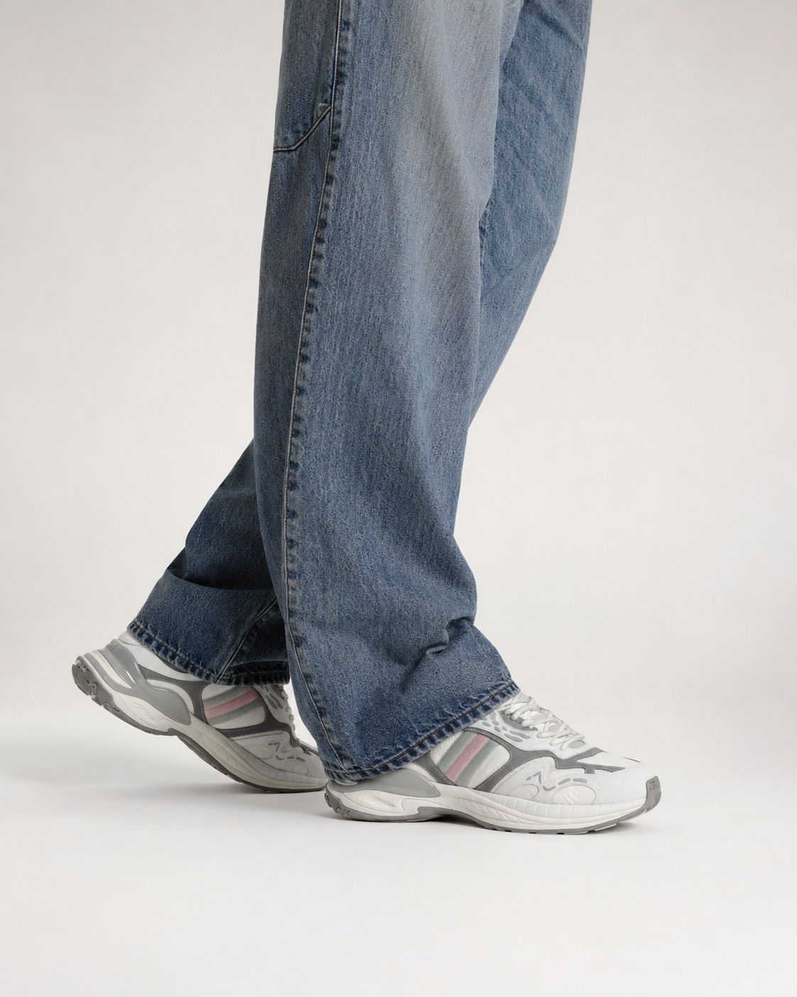 Men’s Retro Chunky Runner Sneakers - chunky Gucci sneakers with baggy jeans
