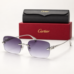 CR Silver Panther Purple Gradient Sunglasses