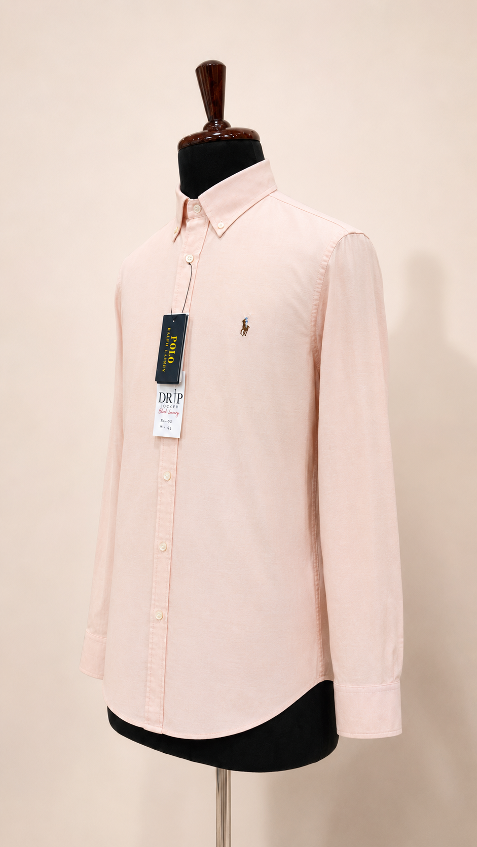 RL — Men’s Soft Peach Shirt — additional product detail view