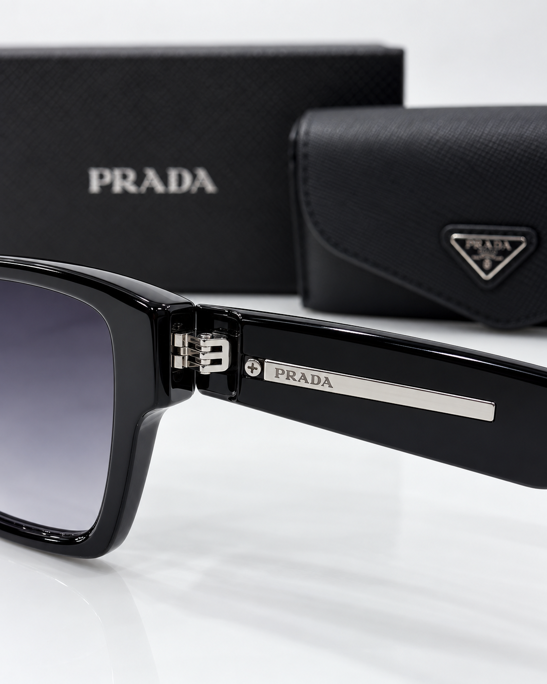 PRD — SPR A08VS Sunglasses — logo hinge close up
