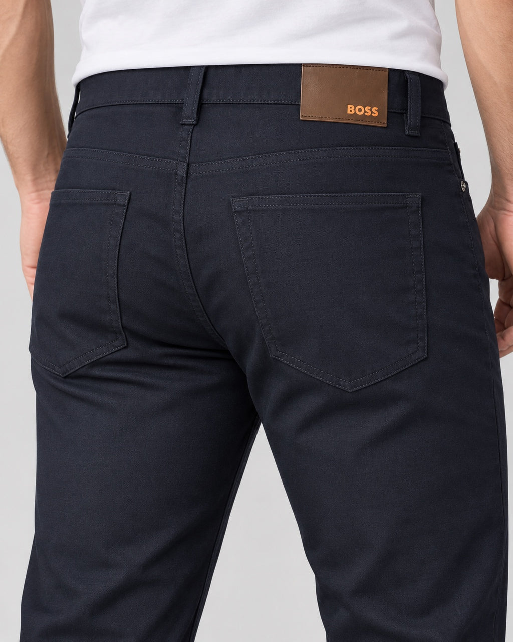 Men’s Five-Pocket Pants – Midnight Navy - back detail