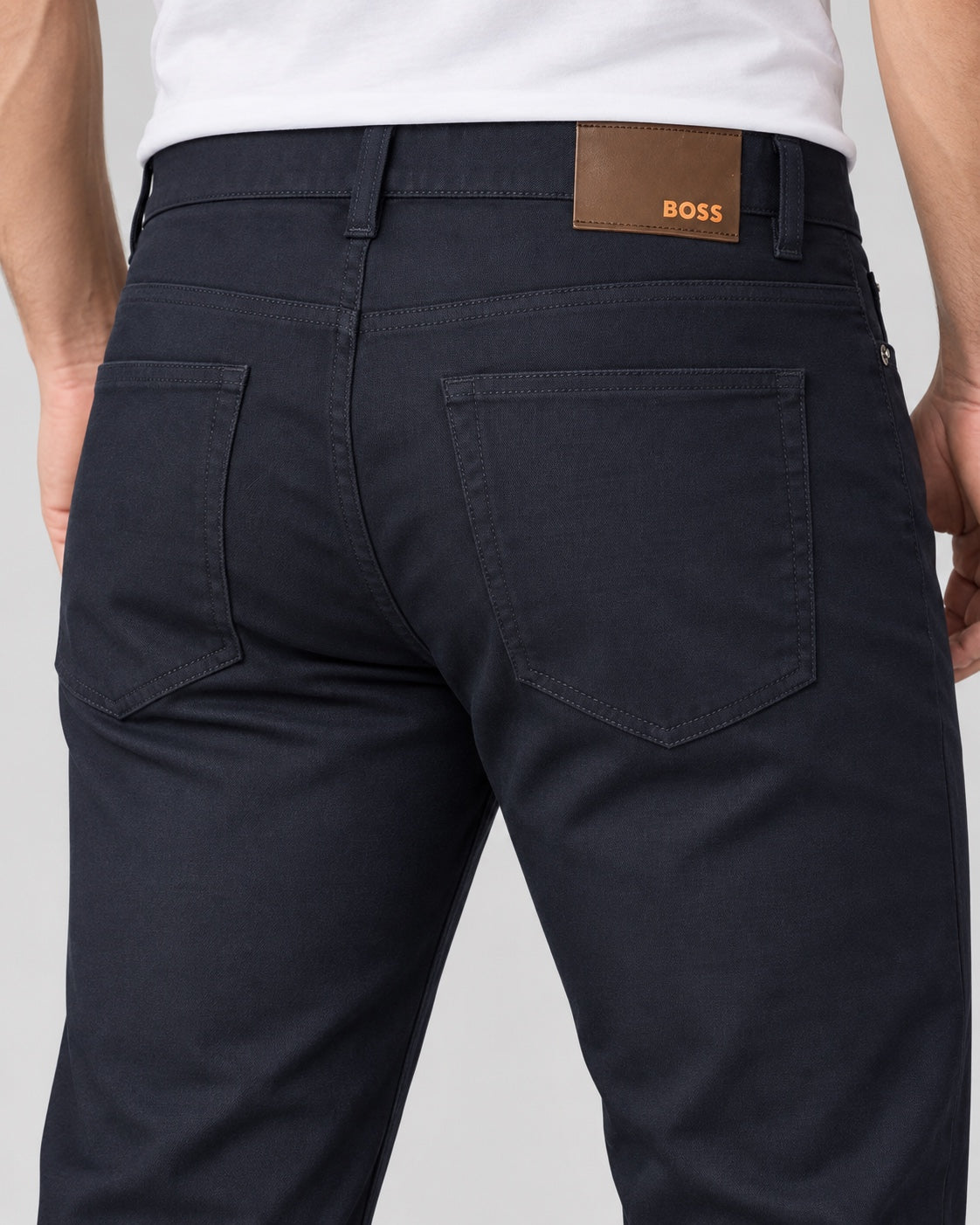 Men’s Five-Pocket Pants – Midnight Navy - back detail