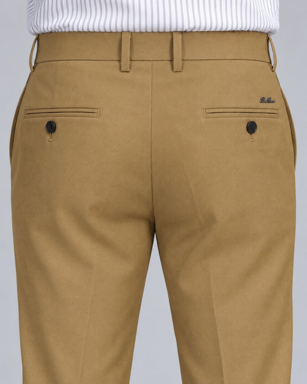 Men’s Camel Formal Trousers - back detail